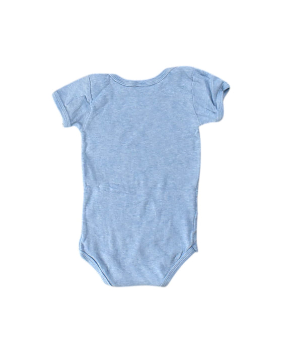 A Blue Short Sleeve Bodysuits from Petit Bateau in size 6-12M for neutral. (Back View)