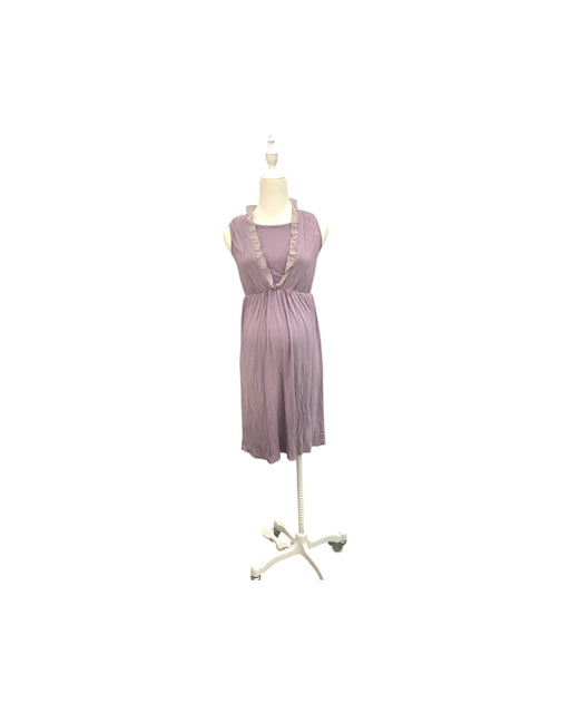 A Purple Sleeveless Dresses from Mothers en Vogue in size S for maternity. (Front View)