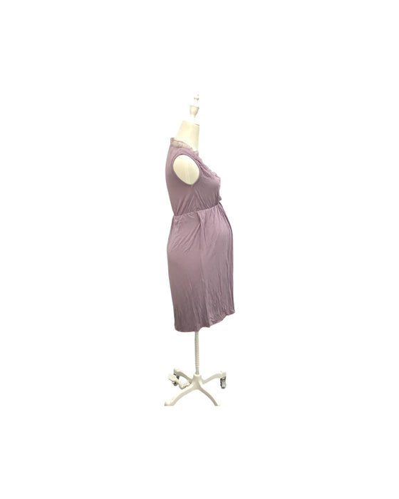 A Purple Sleeveless Dresses from Mothers en Vogue in size S for maternity. (Back View)