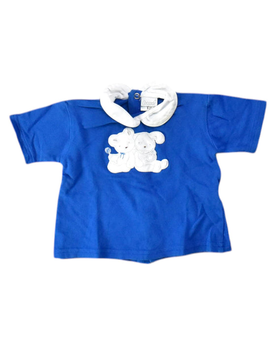 A Blue Short Sleeve Tops from Coccodé in size 6-12M for neutral. (Front View)