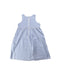 A Blue Sleeveless Dresses from Lands' End in size 12Y for girl. (Back View)