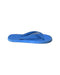 A Blue Flip Flops from Crocs in size 11Y for neutral. (Front View)