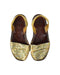 A Gold Espadrilles from RIA Menorca in size 7Y for girl. (Back View)