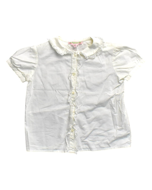 A White Short Sleeve Shirts from Bonpoint in size 4T for girl. (Front View)