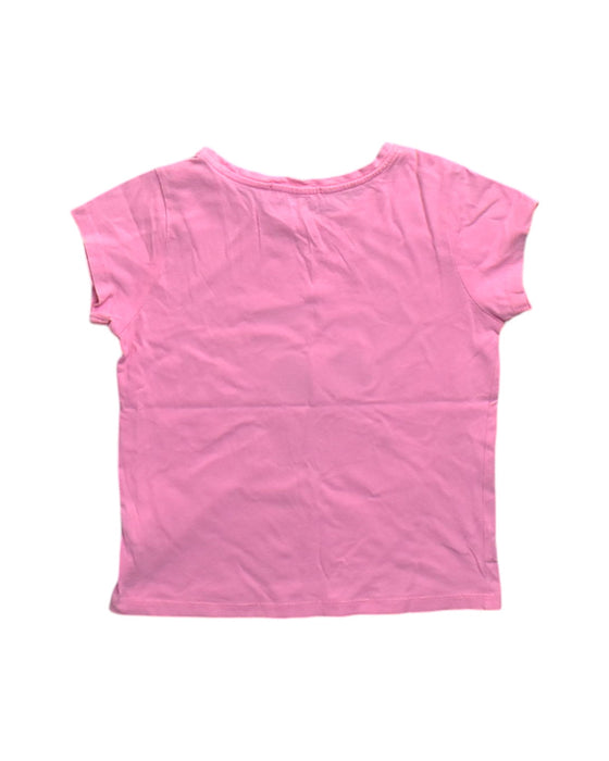 A Pink Short Sleeve T Shirts from Bonpoint in size 4T for girl. (Back View)