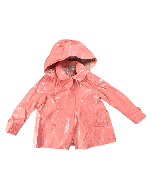 A Pink Rain Jackets from Bonpoint in size 4T for girl. (Front View)