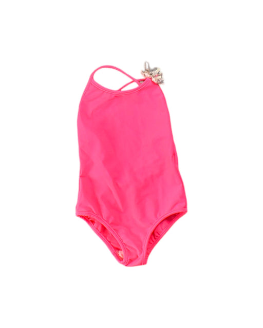 A Pink Swimsuits from Bonpoint in size 3T for girl. (Front View)