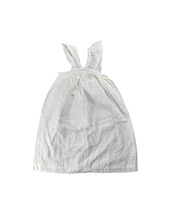 A White Sleeveless Dresses from Bonpoint in size 4T for girl. (Front View)