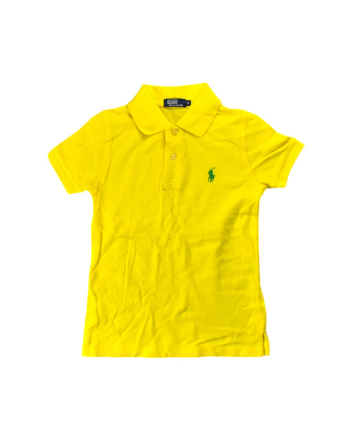 A Yellow Short Sleeve Polos from Polo Ralph Lauren in size 4T for neutral. (Front View)