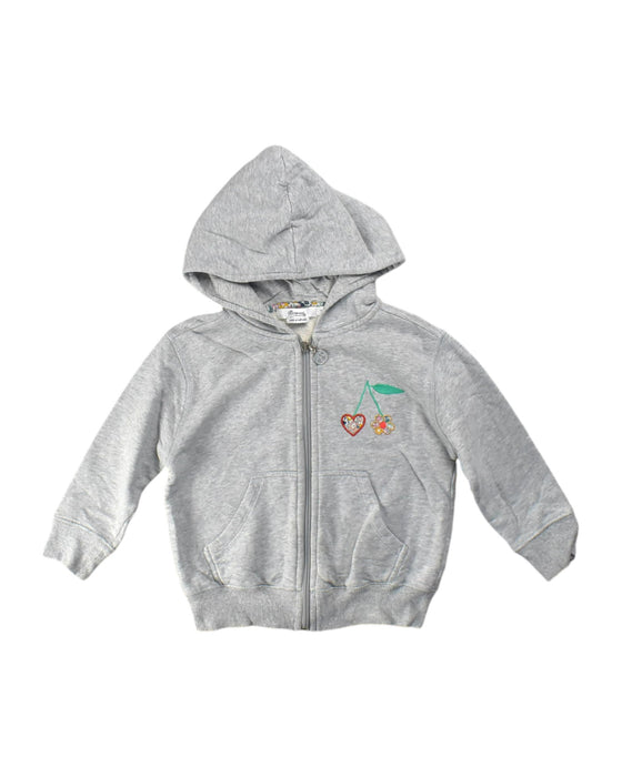 A Grey Hooded Sweatshirts from Bonpoint in size 4T for neutral. (Front View)