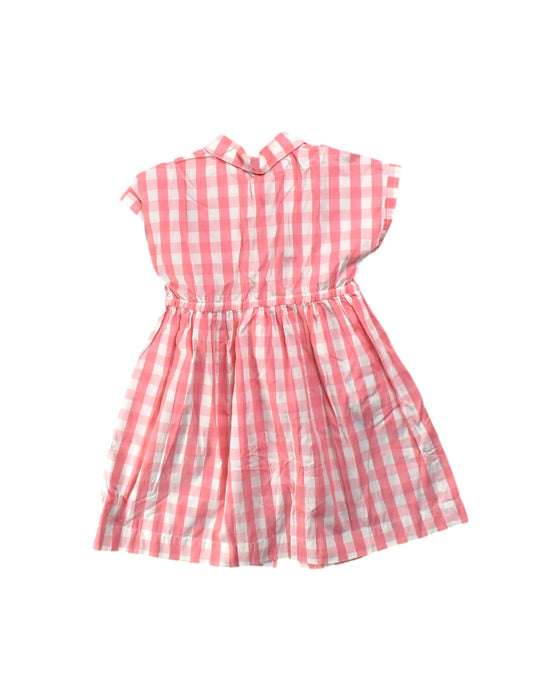 A Pink Short Sleeve Dresses from Bonpoint in size 4T for girl. (Back View)