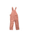 A Peach Long Overalls from Bonpoint in size 4T for neutral. (Back View)