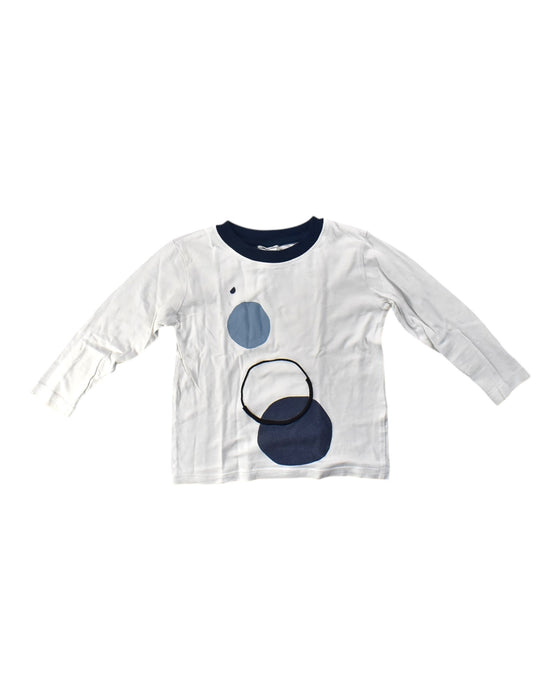 A White Long Sleeve T Shirts from Monoprix in size 4T for neutral. (Front View)