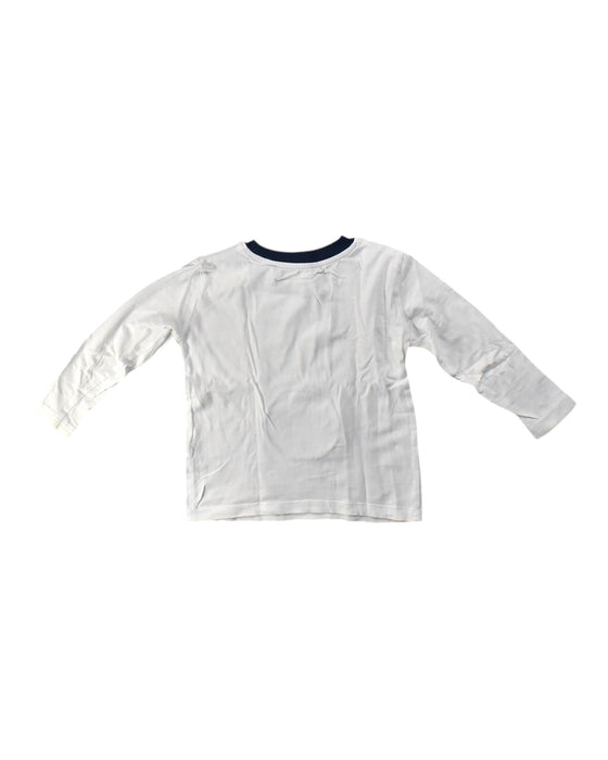 A White Long Sleeve T Shirts from Monoprix in size 4T for neutral. (Back View)