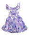 A Purple Sleeveless Dresses from Janie & Jack in size 2T for girl. (Front View)