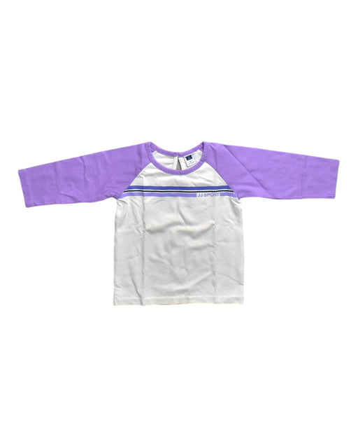 A Purple-White Long Sleeve T Shirts from Janie & Jack in size 2T for neutral. (Front View)