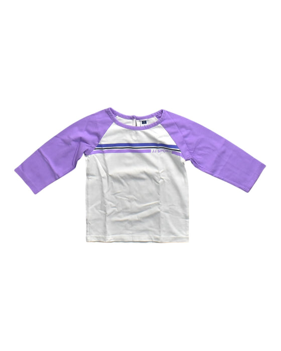 A Purple Long Sleeve Tops from Janie & Jack in size 3T for girl. (Front View)