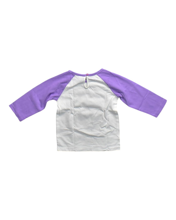 A Purple Long Sleeve Tops from Janie & Jack in size 3T for girl. (Back View)