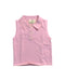 A Pink Sleeveless Polos from Our Mini Nature in size 2T for neutral. (Front View)