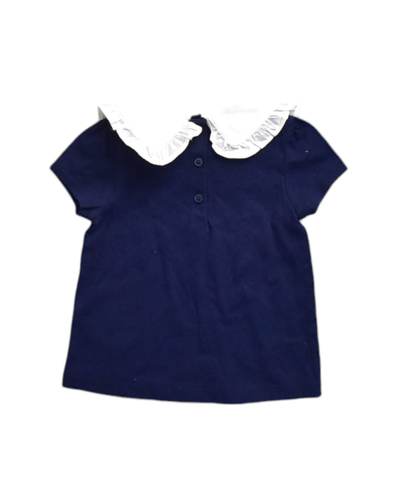 A Navy Short Sleeve Tops from Janie & Jack in size 2T for girl. (Back View)