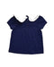 A Navy Short Sleeve Tops from Janie & Jack in size 2T for girl. (Back View)