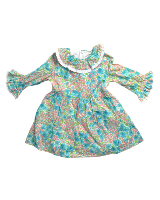 A Multicolour Long Sleeve Dresses from La Coqueta in size 2T for girl. (Front View)