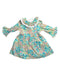 A Multicolour Long Sleeve Dresses from La Coqueta in size 2T for girl. (Front View)