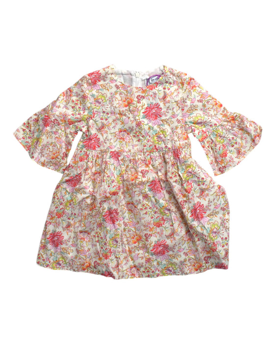 A Multicolour Long Sleeve Dresses from Tartine et Chocolat in size 3T for girl. (Front View)