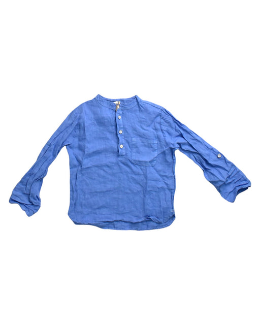 A Blue Long Sleeve Shirts from Buho in size 6T for neutral. (Front View)