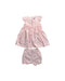 A Pink Dress Sets from Petit Bateau in size 18-24M for girl. (Front View)