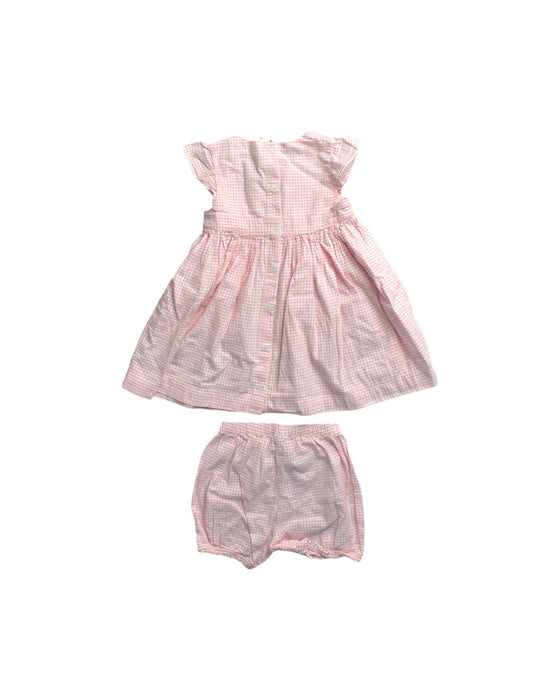 A Pink Dress Sets from Petit Bateau in size 18-24M for girl. (Back View)