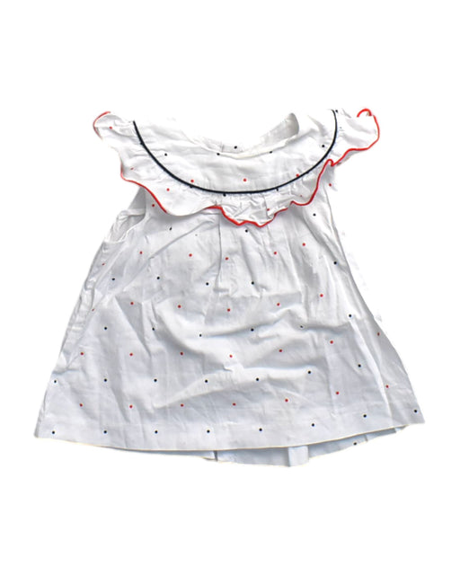 A White Sleeveless Dresses from Jacadi in size 18-24M for girl. (Front View)