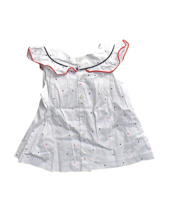 A White Sleeveless Dresses from Jacadi in size 18-24M for girl. (Back View)