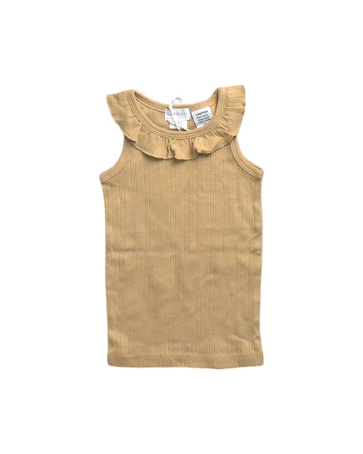 A Beige Sleeveless Tops from Jamie Kay in size 2T for girl. (Front View)