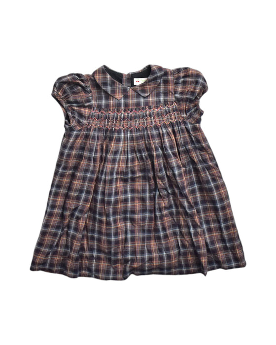 A Multicolour Short Sleeve Dresses from Bonpoint in size 3T for girl. (Front View)