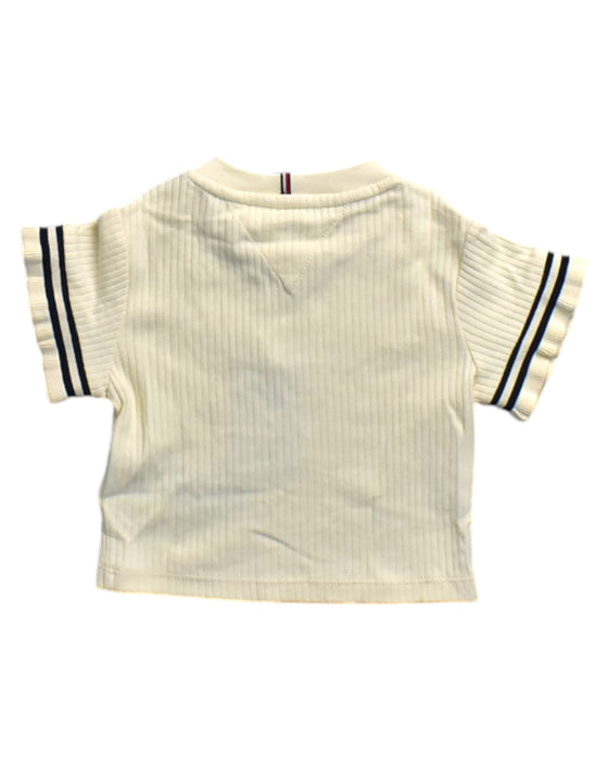 A Ivory Short Sleeve T Shirts from Tommy Hilfiger in size 3T for neutral. (Back View)