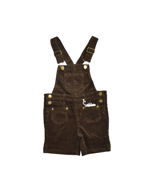 A Brown Overall Shorts from Jamie Kay in size 6T for neutral. (Front View)