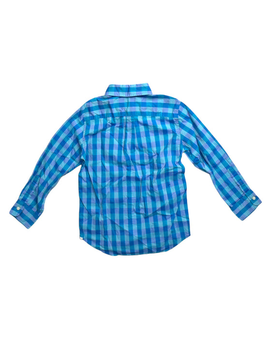 A Blue Long Sleeve Shirts from Crewcuts in size 7Y for boy. (Back View)