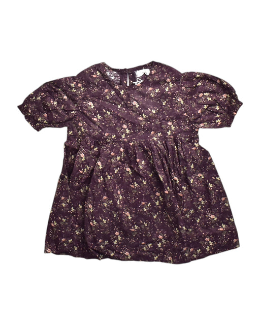 A Burgundy Long Sleeve Dresses from Jamie Kay in size 2T for girl. (Front View)