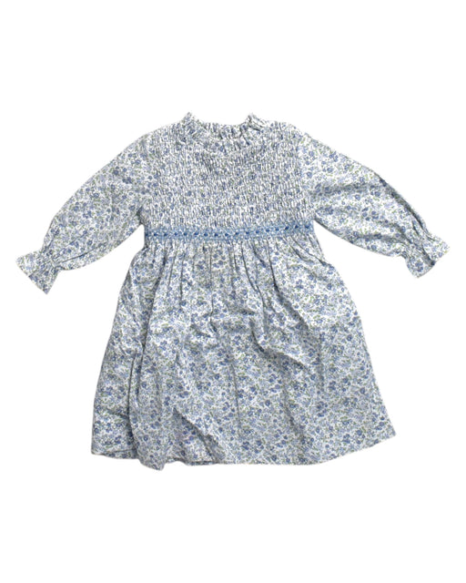 A Blue Long Sleeve Dresses from La Coqueta in size 2T for girl. (Front View)