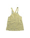 A Yellow Overall Dresses from Knot in size 4T for girl. (Front View)