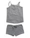 A Grey Shorts Sets from DOUUOD in size 6T for girl. (Front View)