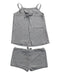 A Grey Shorts Sets from DOUUOD in size 6T for girl. (Back View)