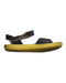 A Black-Yellow Sandals from Salt-Water Sandals in size 5T for neutral. (Front View)