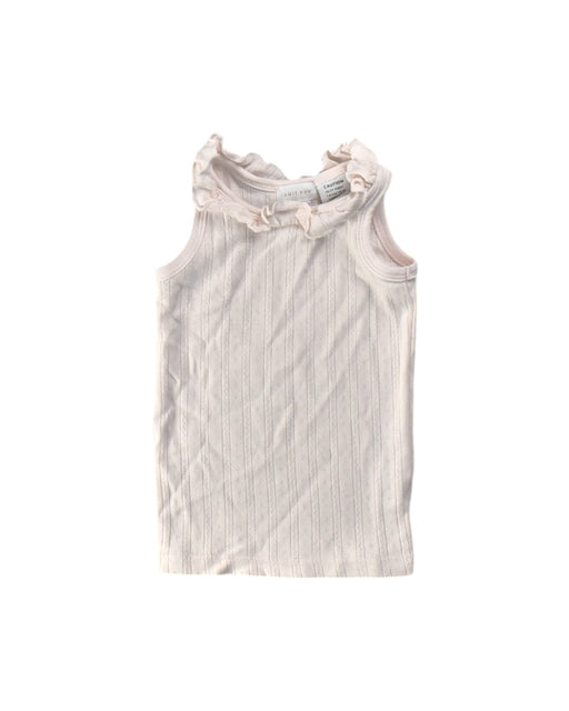 A Ivory Sleeveless Tops from Jamie Kay in size 3T for girl. (Front View)