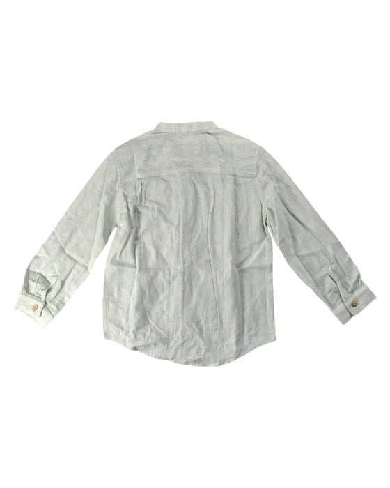 A Beige Long Sleeve Shirts from PONEY in size 6T for neutral. (Back View)