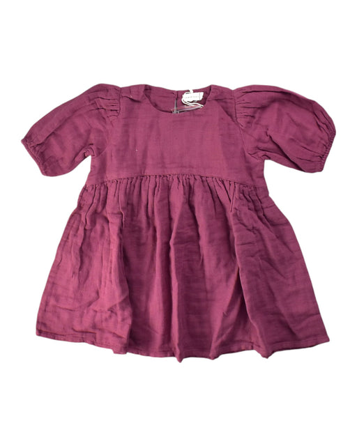 A Purple Short Sleeve Dresses from Jamie Kay in size 6-12M for girl. (Front View)