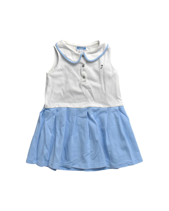 A White Sleeveless Dresses from Jacadi in size 3T for girl. (Front View)