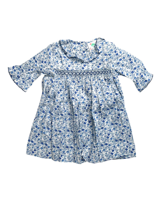 A Blue Long Sleeve Dresses from Shrimp & Grits Kids in size 2T for girl. (Front View)