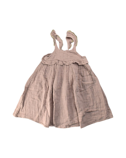 A Beige Sleeveless Dresses from Jamie Kay in size 2T for girl. (Front View)